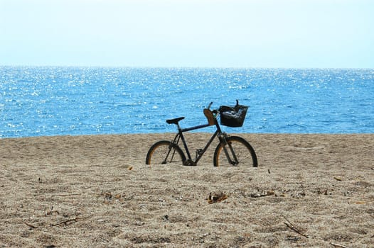 Cycling by the sea