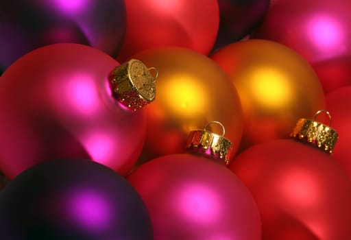 colorful christmas ornaments