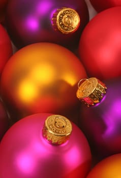 colorful christmas ornaments