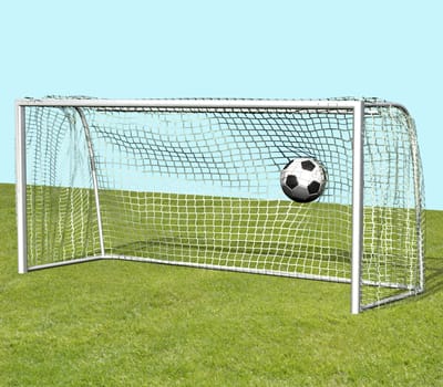 Soccer in goal