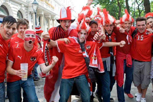 Ö... austria fans at Euro 2008