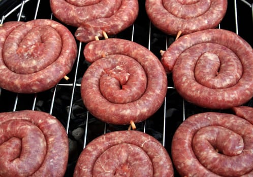 Thuringian round bratwurst