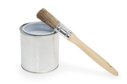 Can and brush