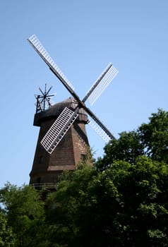 Mill under blue sky