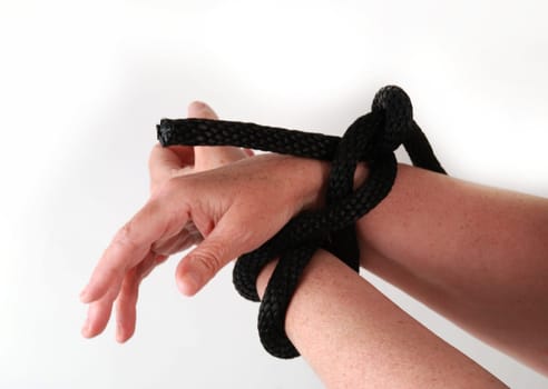Tied up