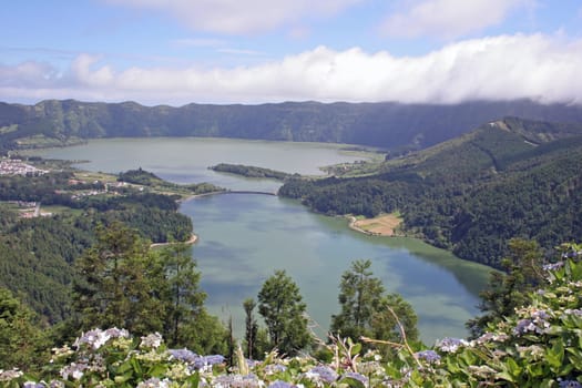Azores - Lagoa Verde and Lagoa Azur