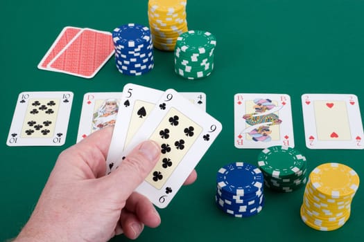 One card is missing