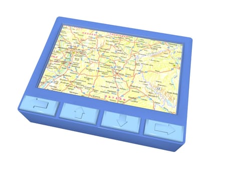 blue gps device