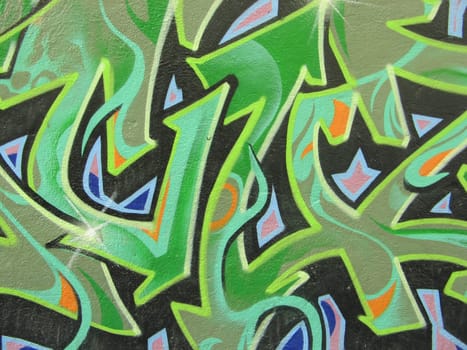 abstract colored graffiti