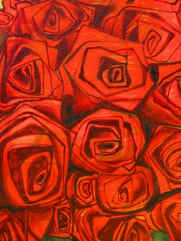 wall graffiti of some roses