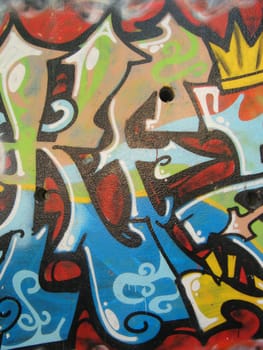 abstract colored graffiti