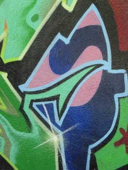abstract colored graffiti
