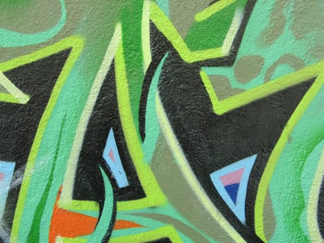 abstract colored graffiti