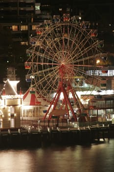 Ferris Wheel At Night