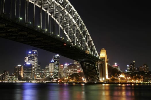 Sydney Harbour Bridge At Night