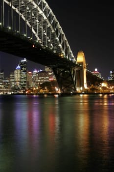 Sydney Harbour Bridge At Night