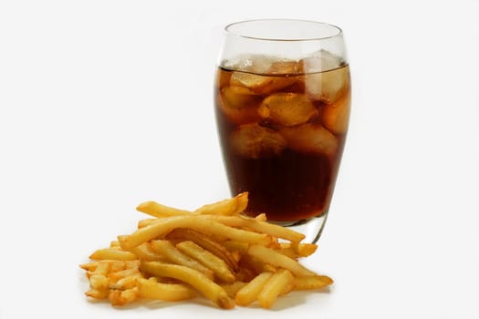 French fries and cola