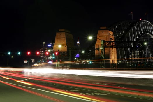 Sydney Harbour Bridge At Night