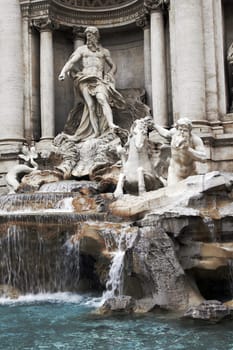 Trevi Fountain In Rome, Italy