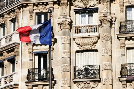 French Flag - Paris Building
