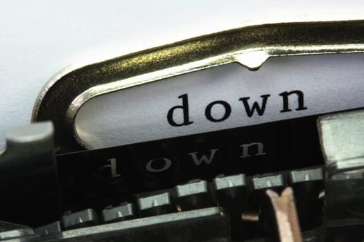 down