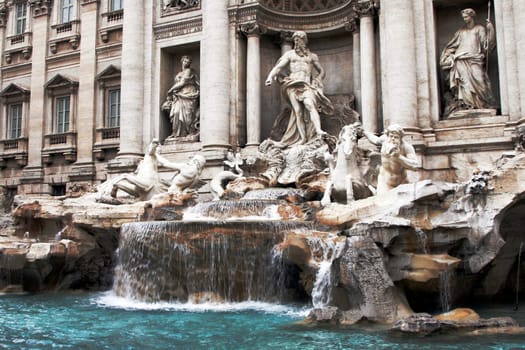 Trevi Fountain In Rome, Italy