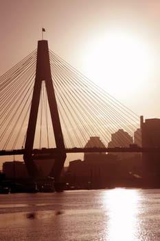 Anzac Bridge In Evening Light