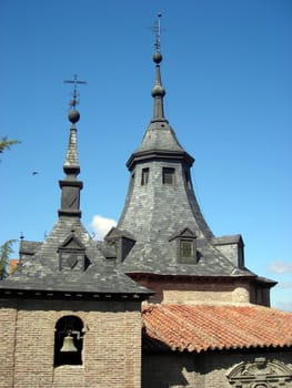 Ancient roofs in Madrid