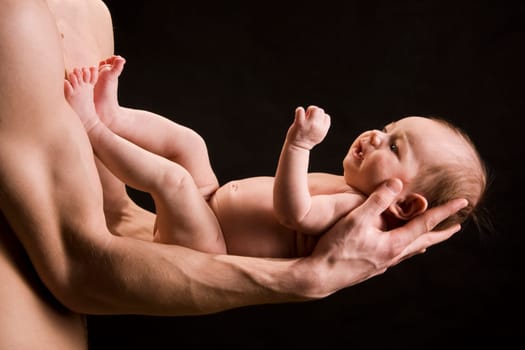 portrait of little baby