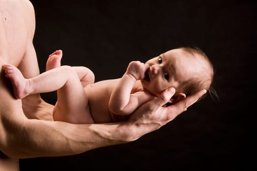 portrait of little baby