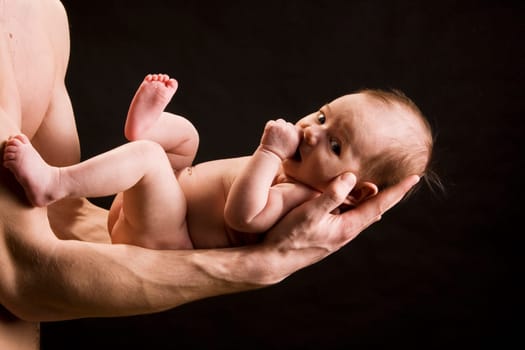 portrait of little baby
