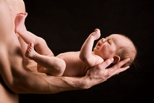 portrait of little baby