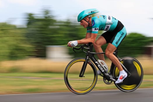 German Time Trial Championships 2008 in Luckau. Riders from Team KED-Bianchi (TSC Berlin)