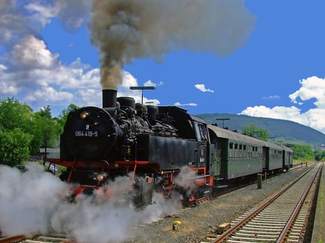 Steam locomotive ride