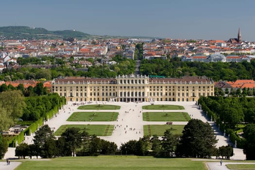 Schoenbrunn Palace in Vienna