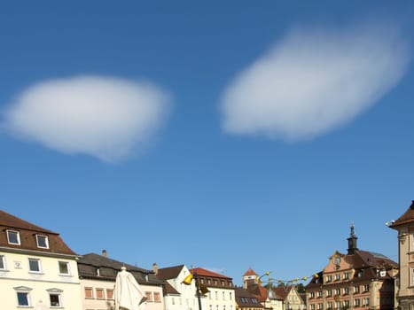 Summer sky over Schwäbisch Gmünd
