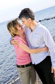 Mature romantic couple
