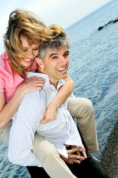 Mature romantic couple