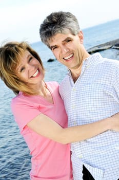 Mature romantic couple
