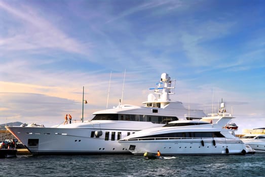 Luxury yachts