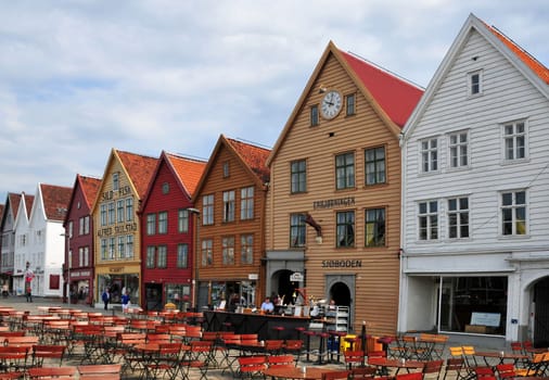 The landmark of Bergen are these pretty warehouses.
