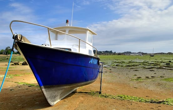 At low tide