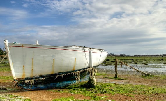 At low tide