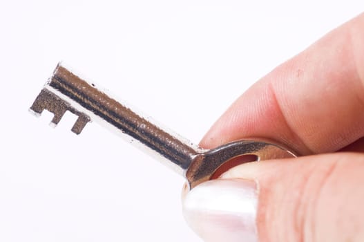 Hand with key