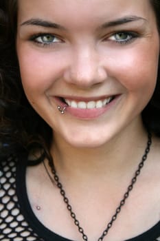 Lip piercing