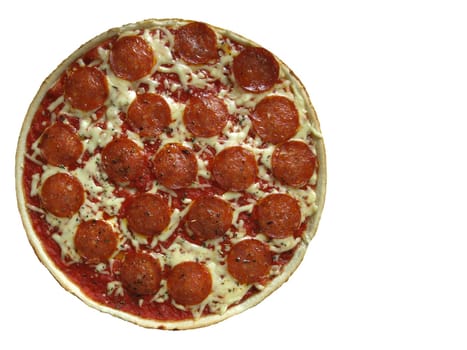 Pizza with salami