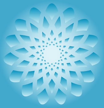 Abstract snowflake background
