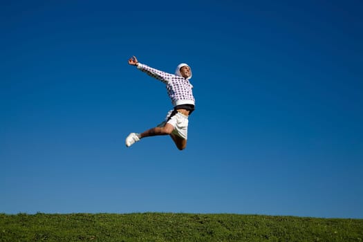 man jumping