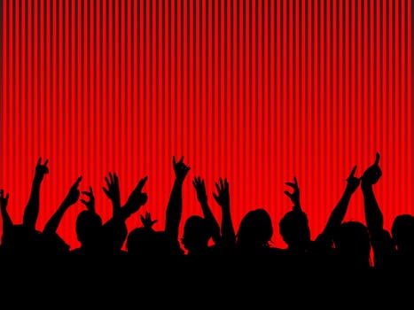 Excited audience