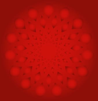 Abstract snowflake background